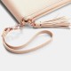 Women Leather Solid Color Multifunction Tassel 6 Card Slots Pen Phone Bag Clutch Bag Women Leather Solid Color Multifunction Tassel 6 Card Slots Pen Phone Bag Clutch Bag