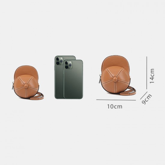 Women Faux Leather Baseball Hat Shape Causl Creative Shoulder Bag Crossbody Bag Women Faux Leather Baseball Hat Shape Causl Creative Shoulder Bag Crossbody Bag