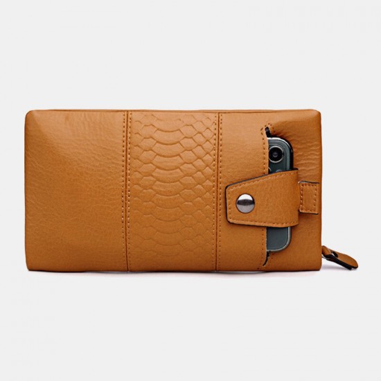 Women Faux Leather Retro Large Capacity 6.3 Inch Phone Bag Multi-slot Card Holder Clutch Wallet Women Faux Leather Retro Large Capacity 6.3 Inch Phone Bag Multi-slot Card Holder Clutch Wallet