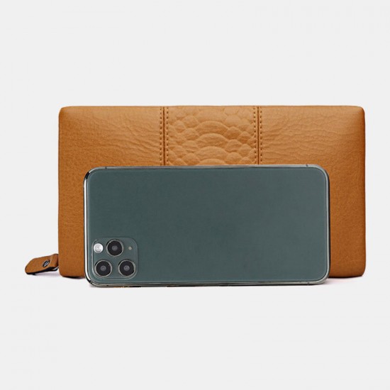 Women Faux Leather Retro Large Capacity 6.3 Inch Phone Bag Multi-slot Card Holder Clutch Wallet Women Faux Leather Retro Large Capacity 6.3 Inch Phone Bag Multi-slot Card Holder Clutch Wallet