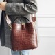 Women Genuine Leather Cowhide Alligator Pattern Vintage Casual Multi-carry Handbag Crossbody Bag Women Genuine Leather Cowhide Alligator Pattern Vintage Casual Multi-carry Handbag Crossbody Bag