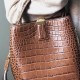 Women Genuine Leather Cowhide Alligator Pattern Vintage Casual Multi-carry Handbag Crossbody Bag Women Genuine Leather Cowhide Alligator Pattern Vintage Casual Multi-carry Handbag Crossbody Bag