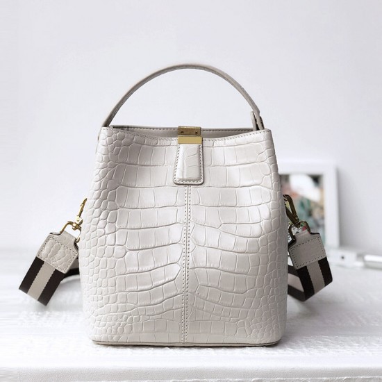Women Genuine Leather Cowhide Alligator Pattern Vintage Casual Multi-carry Handbag Crossbody Bag Women Genuine Leather Cowhide Alligator Pattern Vintage Casual Multi-carry Handbag Crossbody Bag