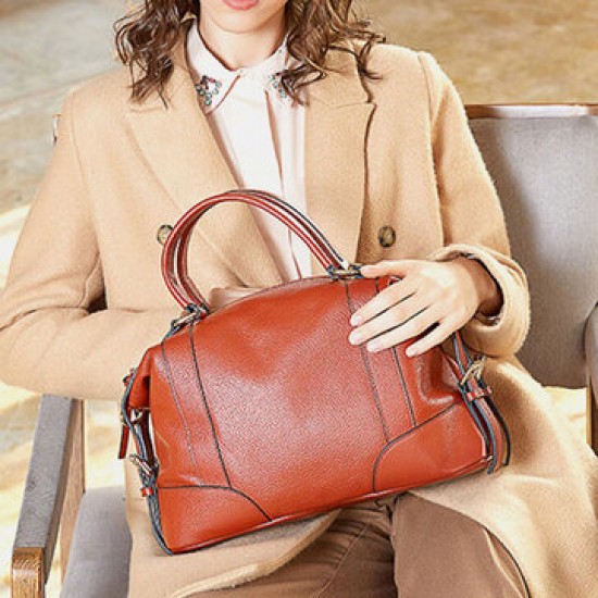 Women Genuine Leather Cowhide Vintage Travel Outdoor Multi-carry Large Capacity Storage Bag Handbag Crossbody Bag Women Genuine Leather Cowhide Vintage Travel Outdoor Multi-carry Large Capacity Storage Bag Handbag Crossbody Bag