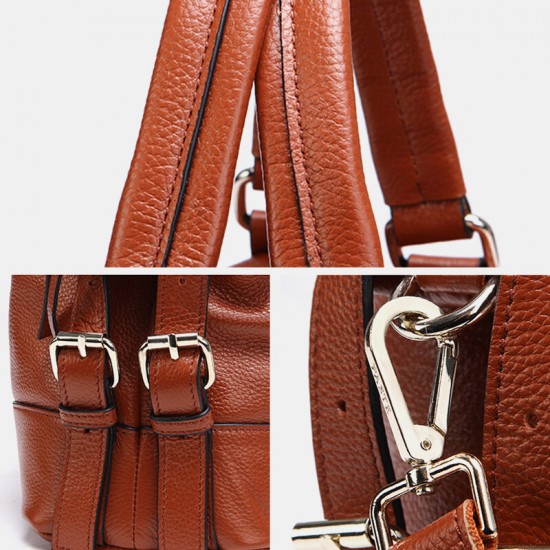 Women Genuine Leather Cowhide Vintage Travel Outdoor Multi-carry Large Capacity Storage Bag Handbag Crossbody Bag Women Genuine Leather Cowhide Vintage Travel Outdoor Multi-carry Large Capacity Storage Bag Handbag Crossbody Bag