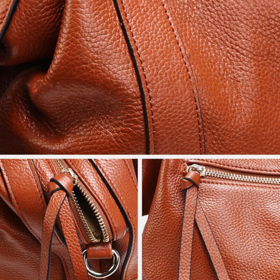 Women Genuine Leather Cowhide Vintage Travel Outdoor Multi-carry Large Capacity Storage Bag Handbag Crossbody Bag Women Genuine Leather Cowhide Vintage Travel Outdoor Multi-carry Large Capacity Storage Bag Handbag Crossbody Bag