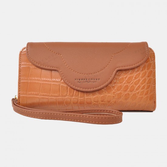 Women Faux Leather Alligator Pattern Large Capacity 6.3 Inch Phone Bag Clutch Bag Wallet Women Faux Leather Alligator Pattern Large Capacity 6.3 Inch Phone Bag Clutch Bag Wallet