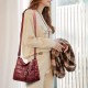 Women PU Leather Retro Casual Large Capacity Multi-Pocket French Handbag Crossbody Bags Women PU Leather Retro Casual Large Capacity Multi-Pocket French Handbag Crossbody Bags