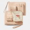 Women PU Leather Multifunction Multi-pockets Business Clutches Bag