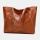 Women PU Leather Spring Vintage Large Capacity Shoulder Bag Handbag Tote Women PU Leather Spring Vintage Large Capacity Shoulder Bag Handbag Tote