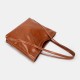 Women PU Leather Spring Vintage Large Capacity Shoulder Bag Handbag Tote Women PU Leather Spring Vintage Large Capacity Shoulder Bag Handbag Tote