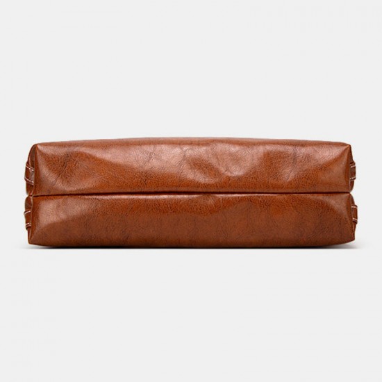 Women PU Leather Spring Vintage Large Capacity Shoulder Bag Handbag Tote Women PU Leather Spring Vintage Large Capacity Shoulder Bag Handbag Tote