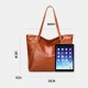 Women PU Leather Spring Vintage Large Capacity Shoulder Bag Handbag Tote Women PU Leather Spring Vintage Large Capacity Shoulder Bag Handbag Tote