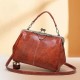 Women PU Leather Large Capacity Vintage Lock Handbag Crossbody Bag Satchel Bag Women PU Leather Large Capacity Vintage Lock Handbag Crossbody Bag Satchel Bag