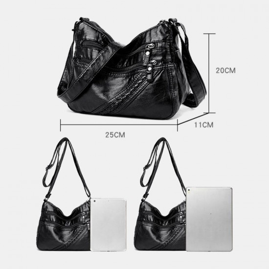 Women PU Leather Large Capacity Anti-theft 6.3 Inch Phone Bag Crossbody Bags Shoulder Bag Women PU Leather Large Capacity Anti-theft 6.3 Inch Phone Bag Crossbody Bags Shoulder Bag