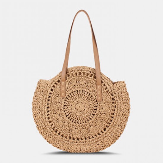 Women Simplicity Stripe Straw Bag Handbags Tote Retro Beach Bag Women Simplicity Stripe Straw Bag Handbags Tote Retro Beach Bag