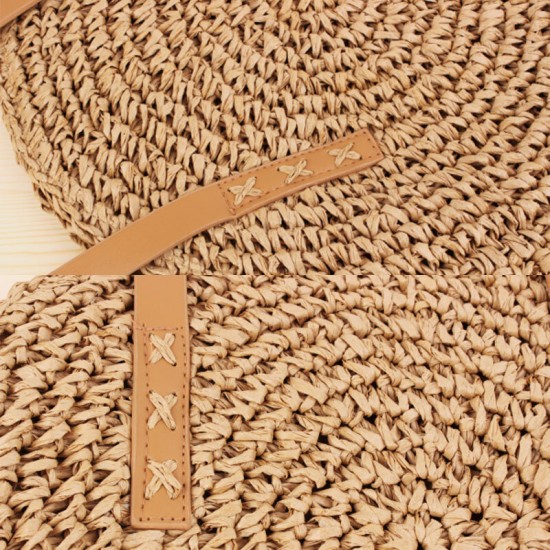 Women Simplicity Stripe Straw Bag Handbags Tote Retro Beach Bag Women Simplicity Stripe Straw Bag Handbags Tote Retro Beach Bag