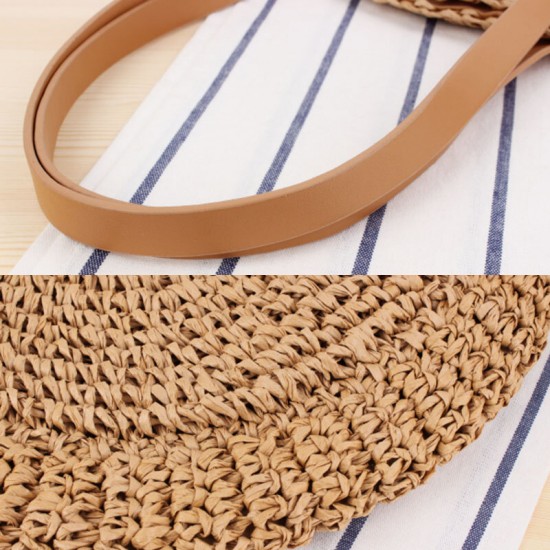 Women Simplicity Stripe Straw Bag Handbags Tote Retro Beach Bag Women Simplicity Stripe Straw Bag Handbags Tote Retro Beach Bag