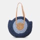 Women Simplicity Stripe Straw Bag Handbags Tote Retro Beach Bag Women Simplicity Stripe Straw Bag Handbags Tote Retro Beach Bag