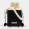 Women PU Leather Rectangle String Pearl Chain Phone Bag Handbag Shoulder Bag Crossbody Bags