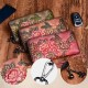 Women Genuine Leather Wallet Floral Pattern Long Multifunctional Retro Coin Purse Money Wallets Clutch Bags Women Genuine Leather Wallet Floral Pattern Long Multifunctional Retro Coin Purse Money Wallets Clutch Bags