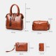 4 PCS Vintage Croc Embossed Wallet Large Capacity Clutch Bag Handbag Shoulder Bag Crossbody Bag 4 PCS Vintage Croc Embossed Wallet Large Capacity Clutch Bag Handbag Shoulder Bag Crossbody Bag