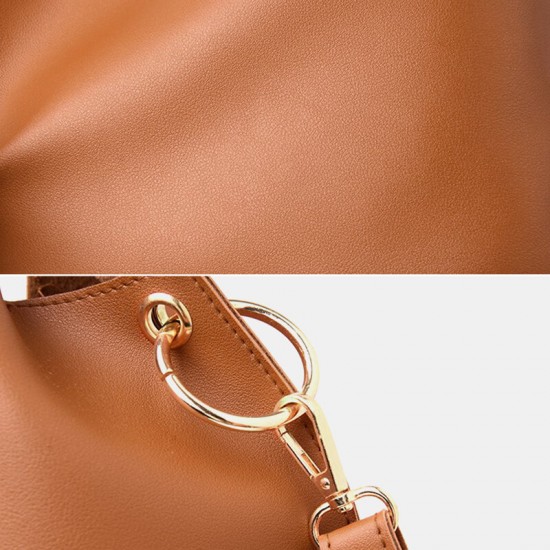 3 PCS PU Leather Vintage Solid Large Capacity Wallet Clutch Bag Phone Bag Handbag Crossbody Bag Shoulder Bag 3 PCS PU Leather Vintage Solid Large Capacity Wallet Clutch Bag Phone Bag Handbag Crossbody Bag Shoulder Bag