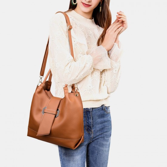3 PCS PU Leather Vintage Solid Large Capacity Wallet Clutch Bag Phone Bag Handbag Crossbody Bag Shoulder Bag 3 PCS PU Leather Vintage Solid Large Capacity Wallet Clutch Bag Phone Bag Handbag Crossbody Bag Shoulder Bag