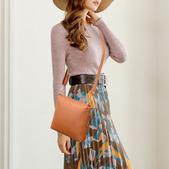 3 PCS PU Leather Vintage Solid Large Capacity Wallet Clutch Bag Phone Bag Handbag Crossbody Bag Shoulder Bag 3 PCS PU Leather Vintage Solid Large Capacity Wallet Clutch Bag Phone Bag Handbag Crossbody Bag Shoulder Bag