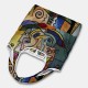 Women Abstract Figures Pattern Print Handbag Shoulder Bag Lightweight Shopping Cloth Bags Women Abstract Figures Pattern Print Handbag Shoulder Bag Lightweight Shopping Cloth Bags