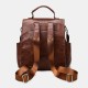 Women PU Leather Large Capacity Multi-pocket Retro Messenger Backpack Crossbody Bag Shoulder Bag Women PU Leather Large Capacity Multi-pocket Retro Messenger Backpack Crossbody Bag Shoulder Bag