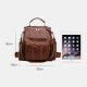 Women PU Leather Large Capacity Multi-pocket Retro Messenger Backpack Crossbody Bag Shoulder Bag Women PU Leather Large Capacity Multi-pocket Retro Messenger Backpack Crossbody Bag Shoulder Bag