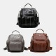 Women PU Leather Large Capacity Multi-pocket Retro Messenger Backpack Crossbody Bag Shoulder Bag Women PU Leather Large Capacity Multi-pocket Retro Messenger Backpack Crossbody Bag Shoulder Bag
