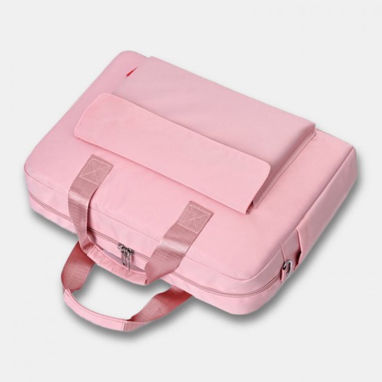 Women Canvas Solid Color Large Capacity 14 inch Laptops Bag Multi-compartment Handbag Briefcase Women Canvas Solid Color Large Capacity 14 inch Laptops Bag Multi-compartment Handbag Briefcase
