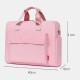 Women Canvas Solid Color Large Capacity 14 inch Laptops Bag Multi-compartment Handbag Briefcase Women Canvas Solid Color Large Capacity 14 inch Laptops Bag Multi-compartment Handbag Briefcase