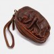 Women Vegetable Tanned Leather Fold Small Wallets Retro Zipper Clutch Bag Card Holder Coin Purse Women Vegetable Tanned Leather Fold Small Wallets Retro Zipper Clutch Bag Card Holder Coin Purse