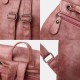 Women PU Leather Multi-pockets Inner Magnetic Button Backpack Vintage Simple Drawstring Hasp Laptop Bag Women PU Leather Multi-pockets Inner Magnetic Button Backpack Vintage Simple Drawstring Hasp Laptop Bag