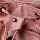 Women PU Leather Multi-pockets Inner Magnetic Button Backpack Vintage Simple Drawstring Hasp Laptop Bag Women PU Leather Multi-pockets Inner Magnetic Button Backpack Vintage Simple Drawstring Hasp Laptop Bag