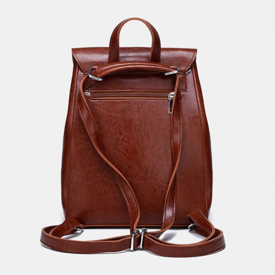 Women Soild Color Anti-theft Large Capacity Backpack Multifunction All-Match Shoulder Bag Crossbody Bags Handbag Women Soild Color Anti-theft Large Capacity Backpack Multifunction All-Match Shoulder Bag Crossbody Bags Handbag