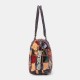 Women Genuine Leather Colored Lattice Pattern Handbags Vintage Large-capacity Tote Shoulder Bag Women Genuine Leather Colored Lattice Pattern Handbags Vintage Large-capacity Tote Shoulder Bag