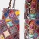 Women Genuine Leather Colored Lattice Pattern Handbags Vintage Large-capacity Tote Shoulder Bag Women Genuine Leather Colored Lattice Pattern Handbags Vintage Large-capacity Tote Shoulder Bag