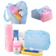 Transparent Printed Floral Bathing Cosmetic Waterproof Bag Transparent Printed Floral Bathing Cosmetic Waterproof Bag