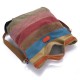 Women Canvas Striped Crossbody Bags Vintage Contrast Color Canvas Tote Handbags Women Canvas Striped Crossbody Bags Vintage Contrast Color Canvas Tote Handbags